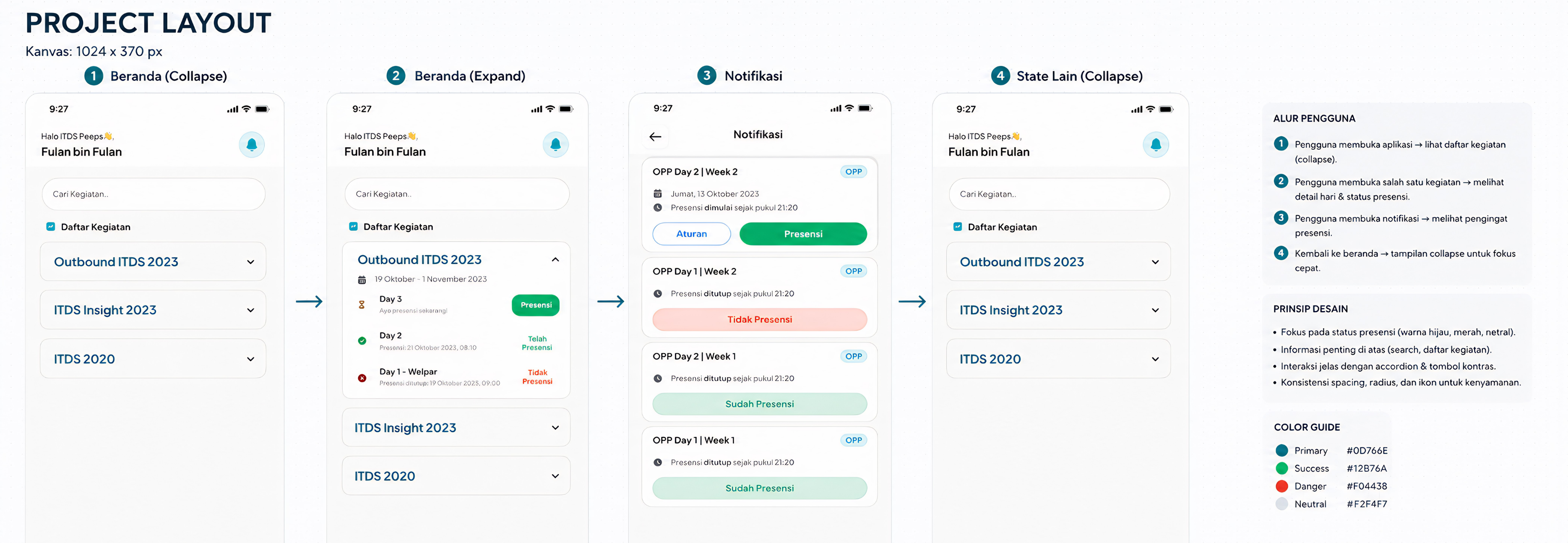 Attendance App UI